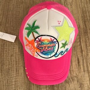 Pink Summer Vibes Trucker hat